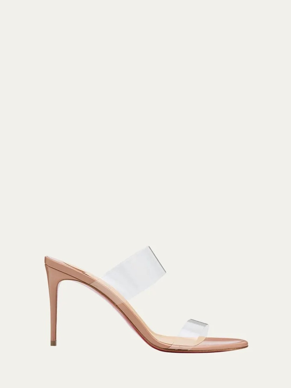 CHRISTIAN LOUBOUTIN 85mm Just Nothing Clear Slide Sandals EU 36.5 US 6.5
